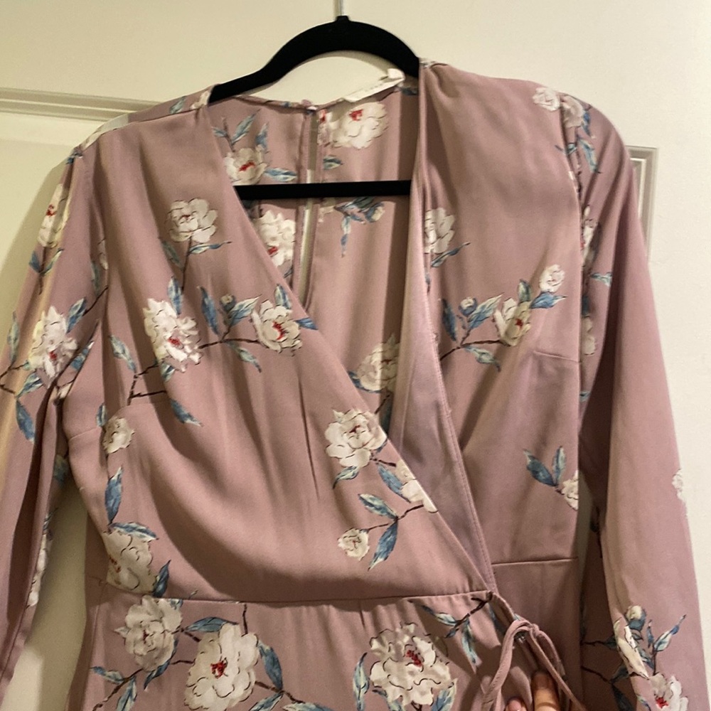 Floral wrap dress